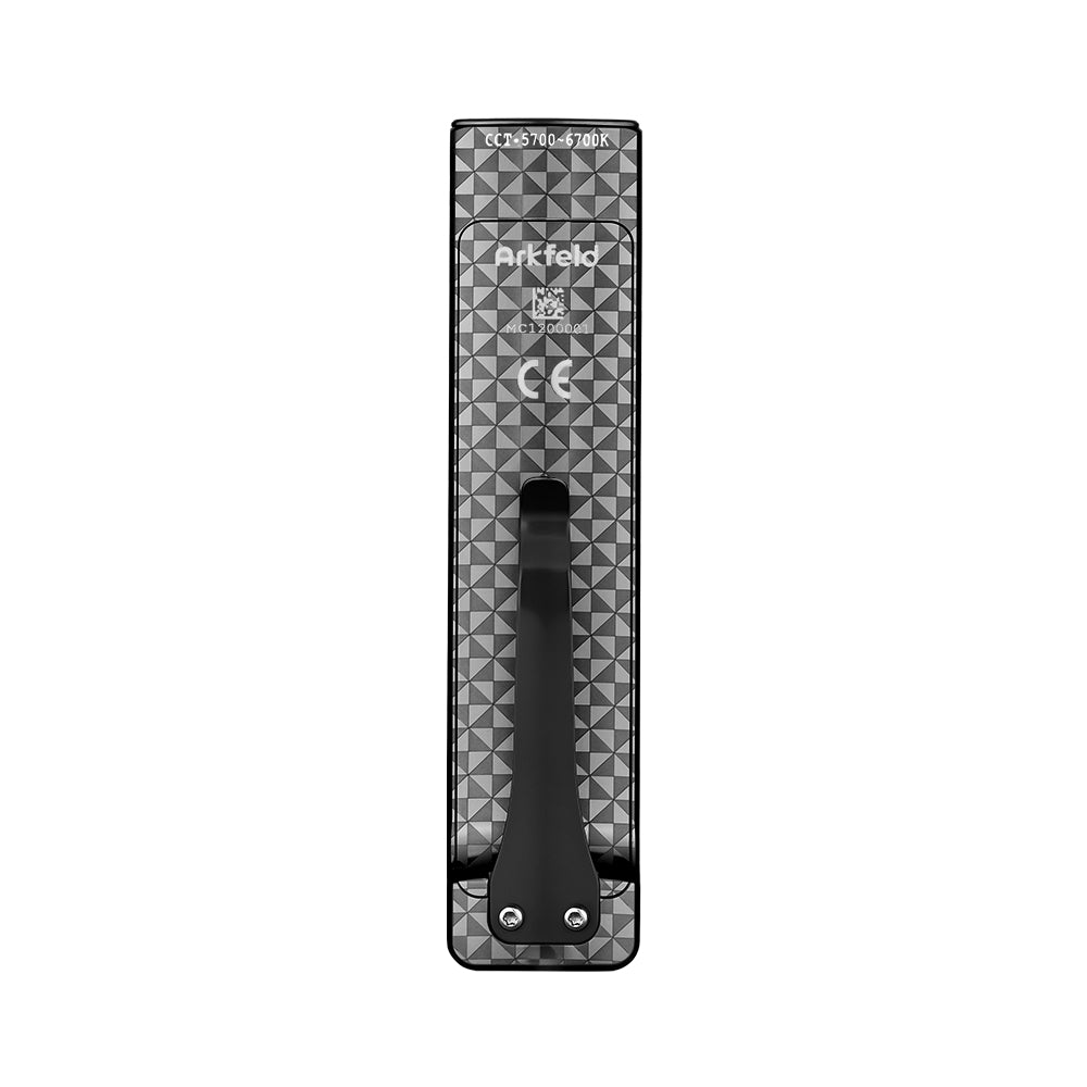 Arkfeld EDC Flat Flashlight, 1000 Lumens LED Light with Green Beam, Rechargeable Battery, Orange