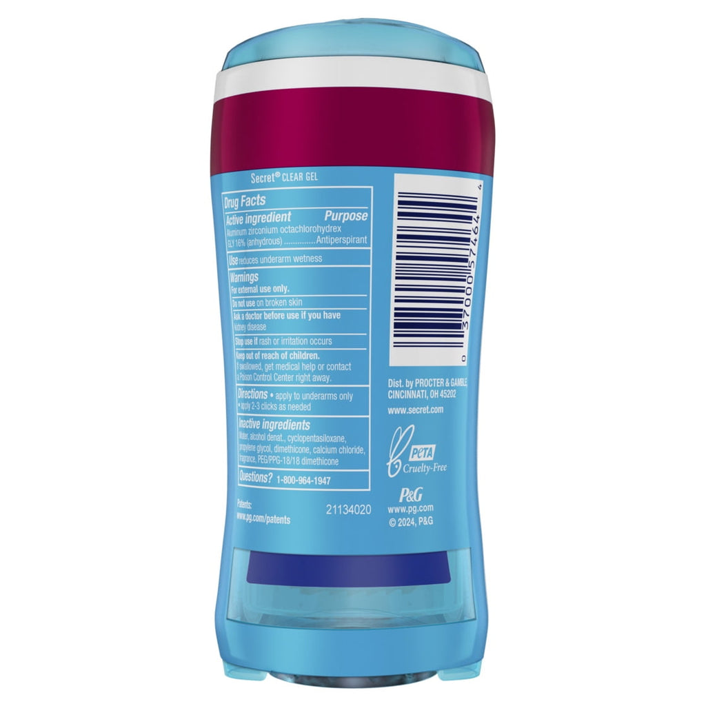 Fresh Clear Gel and Deodorant for Women, Refreshing Berry, 2.6 oz each, Pack of 2
