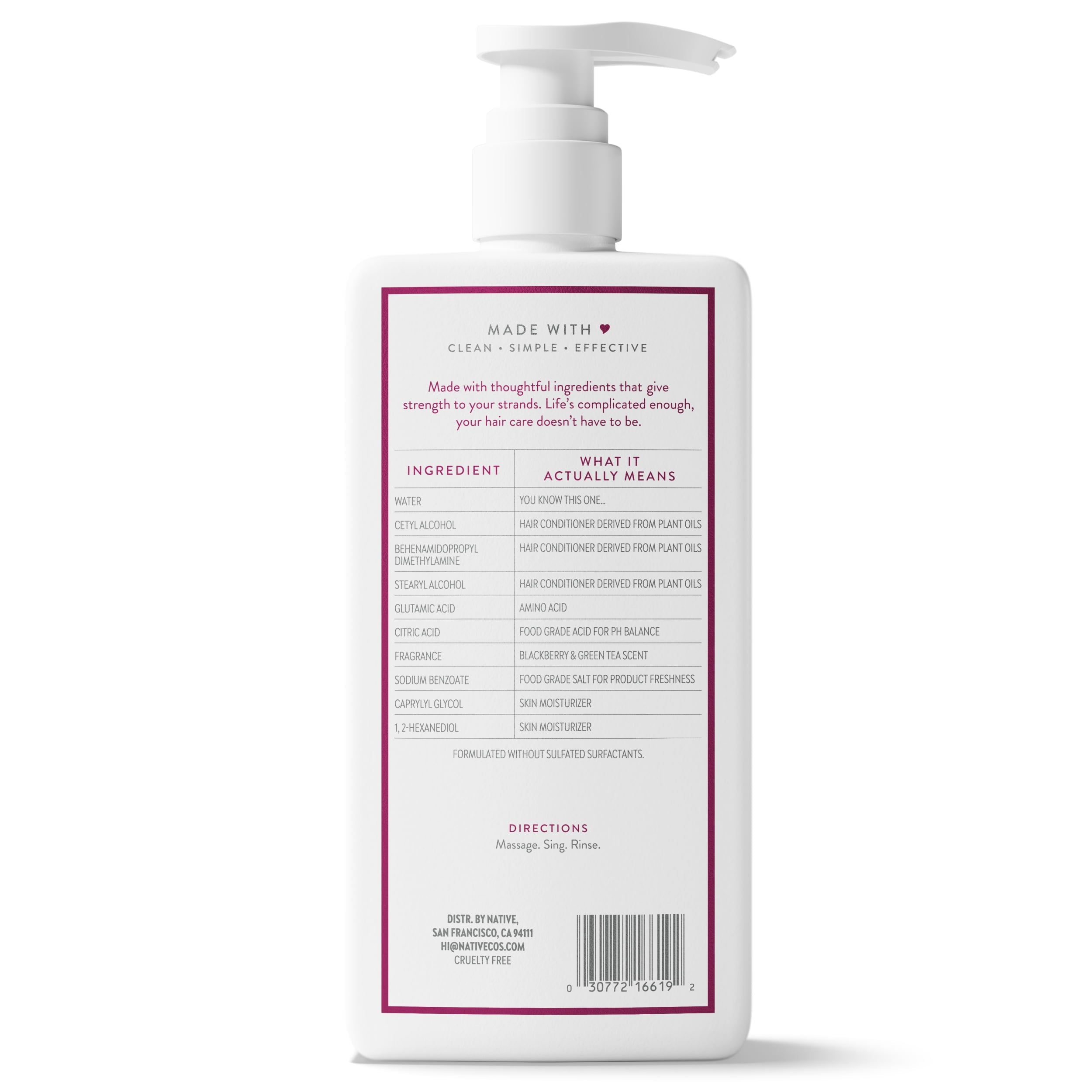 Strengthening Conditioner Blackberry and Green Tea 16.5 fl oz
