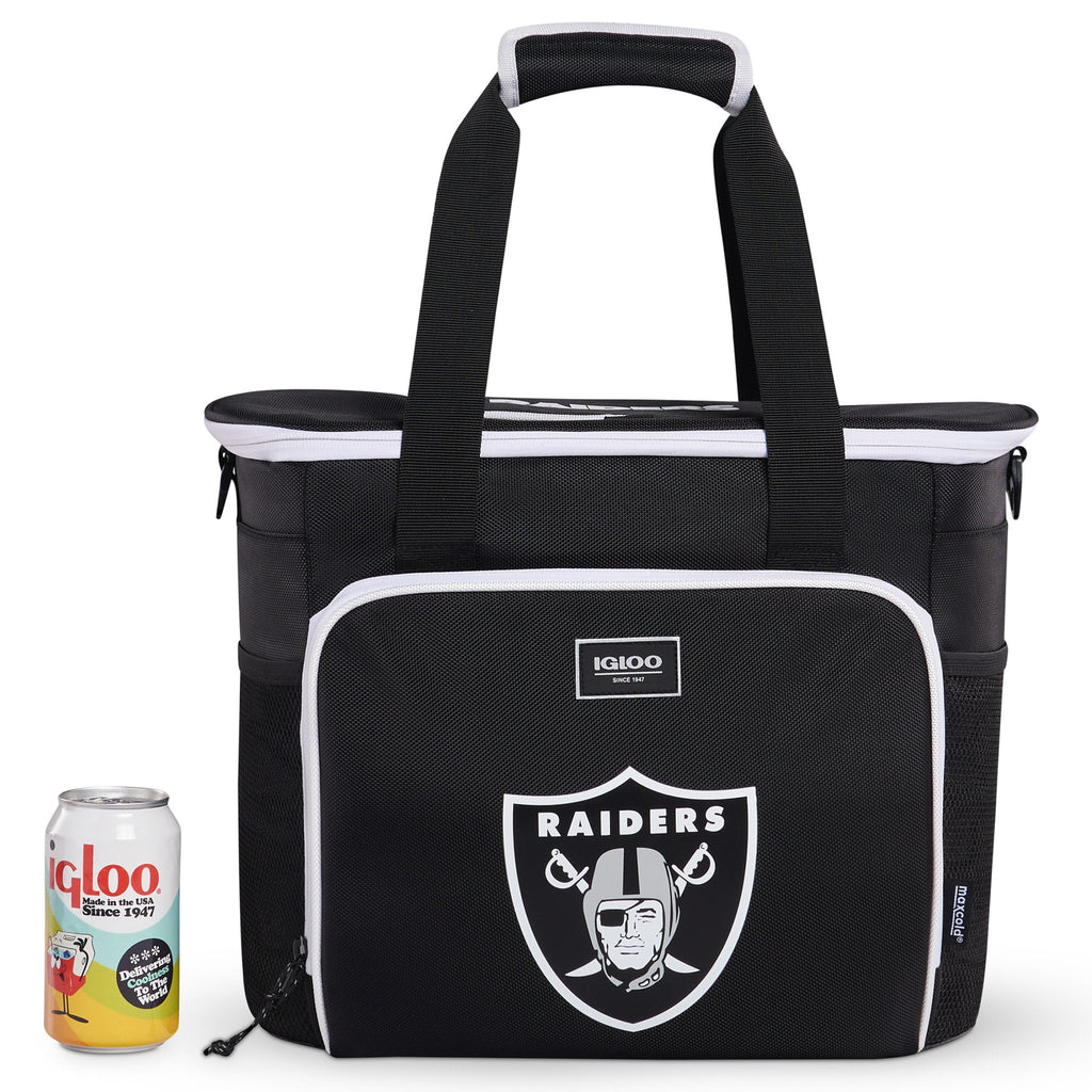 Black Las Vegas Raiders 28-Can Tote Cooler