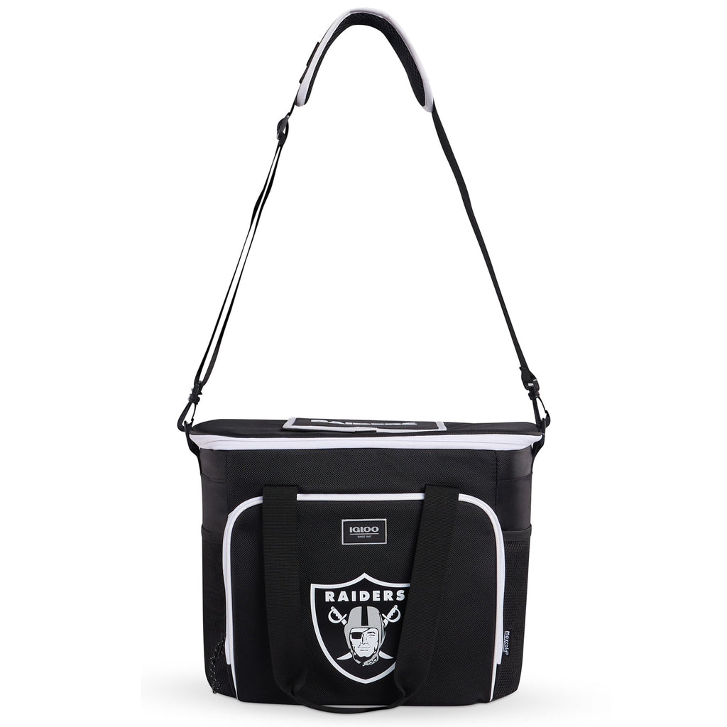 Black Las Vegas Raiders 28-Can Tote Cooler