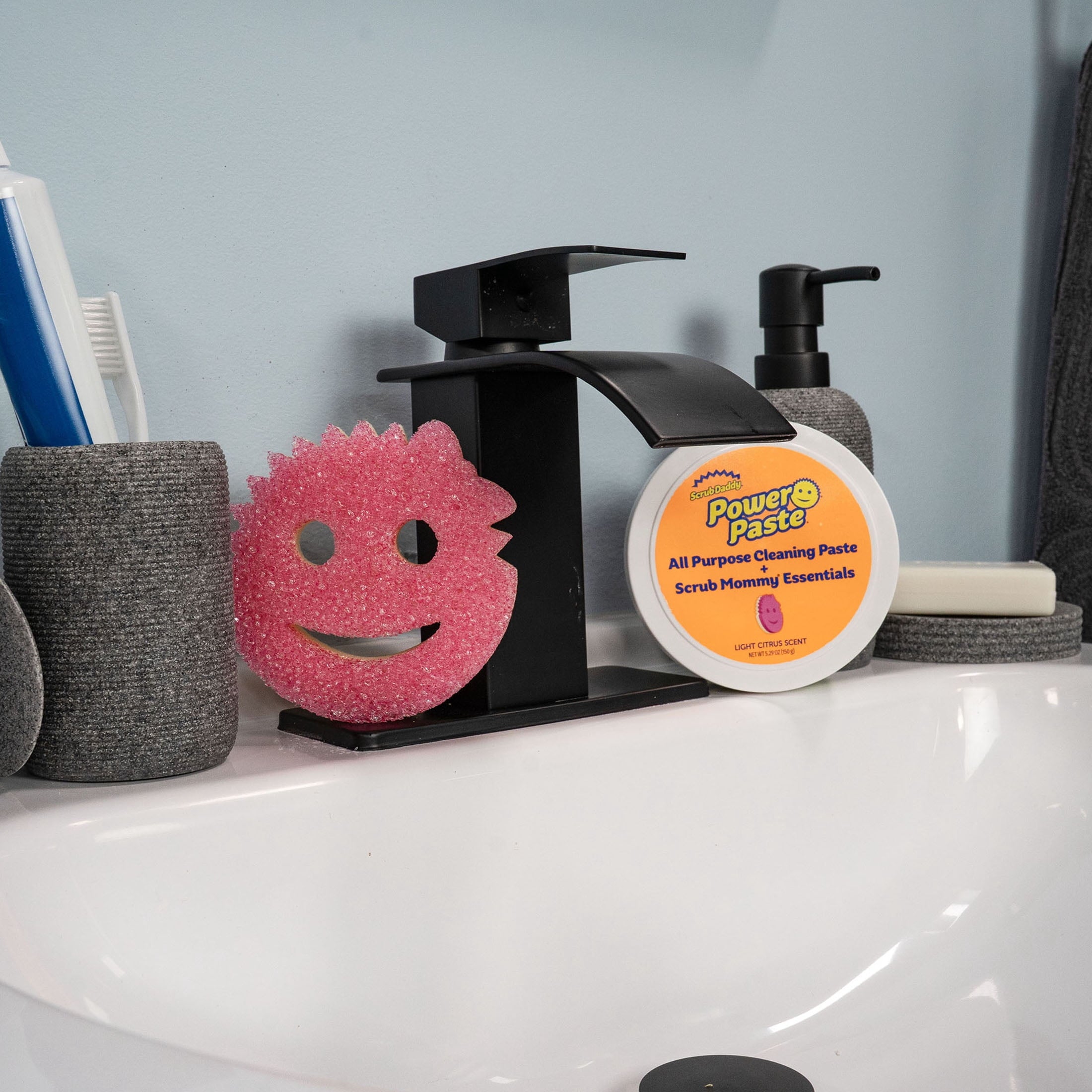 PowerPaste All-Purpose Cleaning Paste with Essentials Scrub Mommy Multipurpose Cleaning Sponge