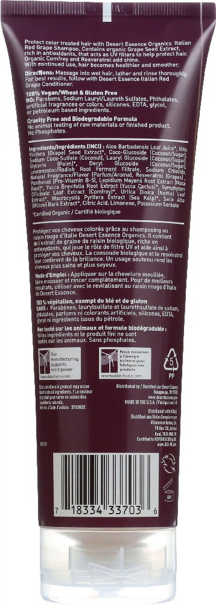 Italian Red Grape Shampoo for Color Treated Hair with UV Protecton 237ml