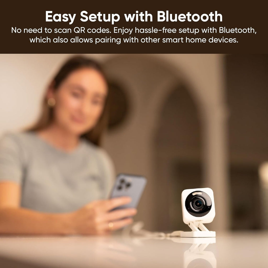 Cam v4 2.5K QHD Wi-Fi Indoor/Outdoor Smart Home Security Camera with Color Night Vision, Motion-Activated Spotlight, and 2-Way Audio