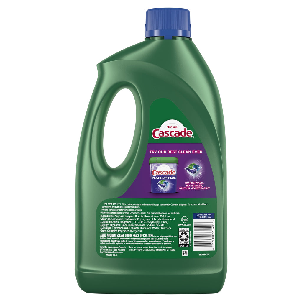 Complete Dishwasher Detergent Liquid Gel, Dish Detergent, Dish Soap, Fresh, 75oz