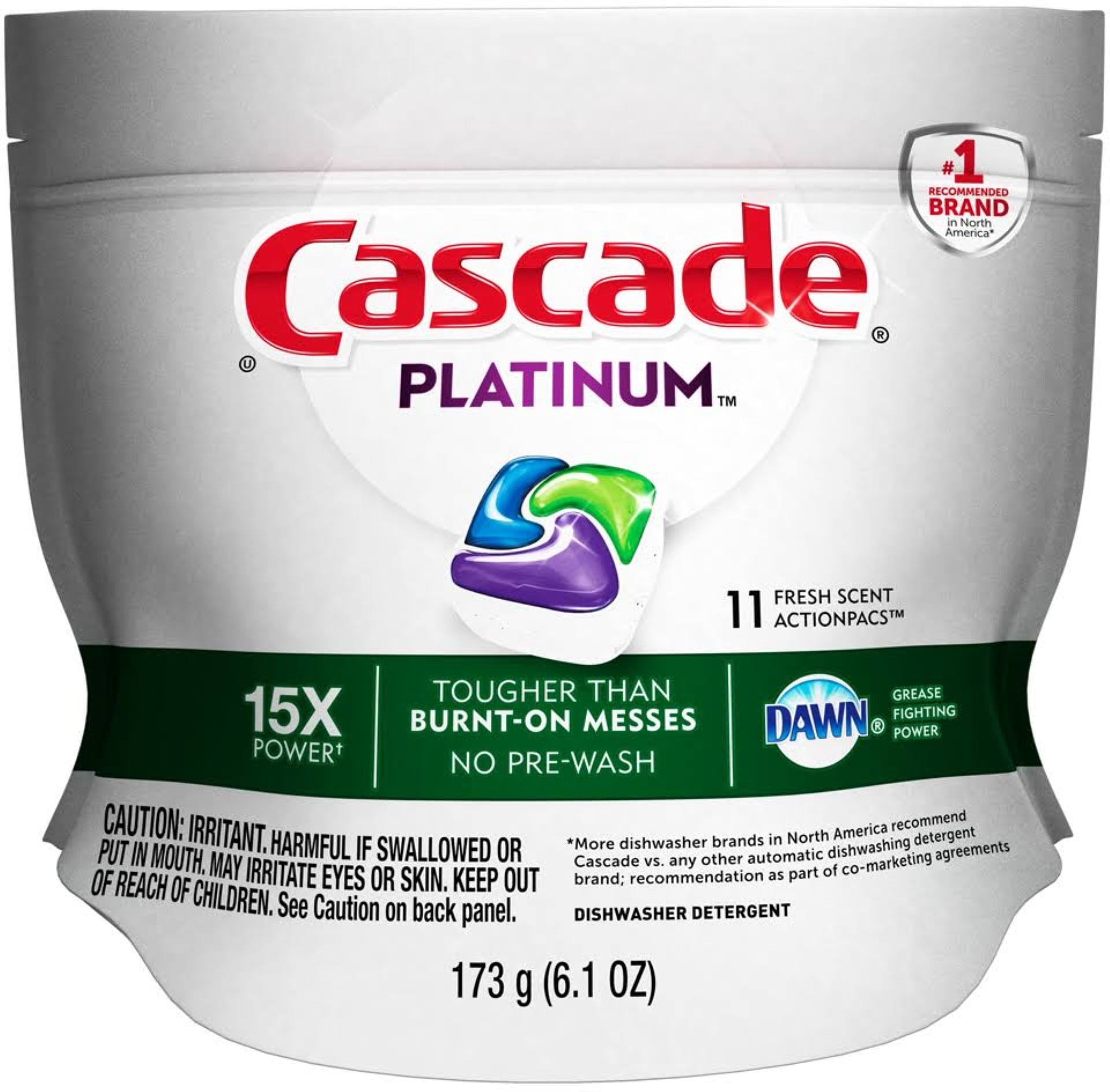 Platinum Dishwasher Detergent, Fresh Scent 11 ea (Pack of 3)