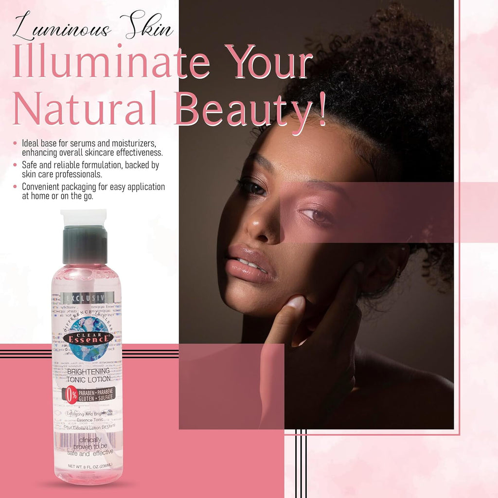 Brightening Tonic Lotion- Face Skin Brightening Blemish Spot Treatment (8 oz.)
