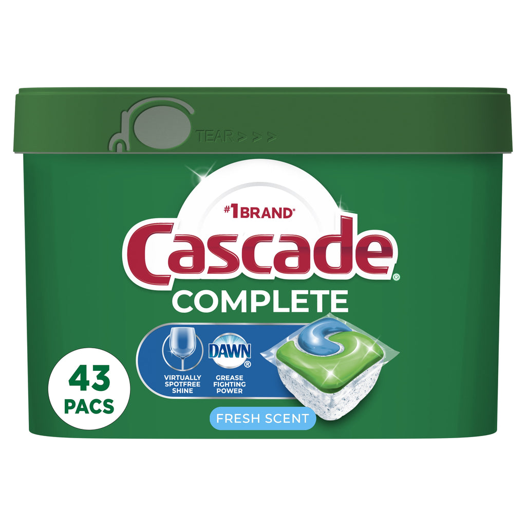 Complete Action Pacs, Dishwasher Detergent, Fresh, 43 Count