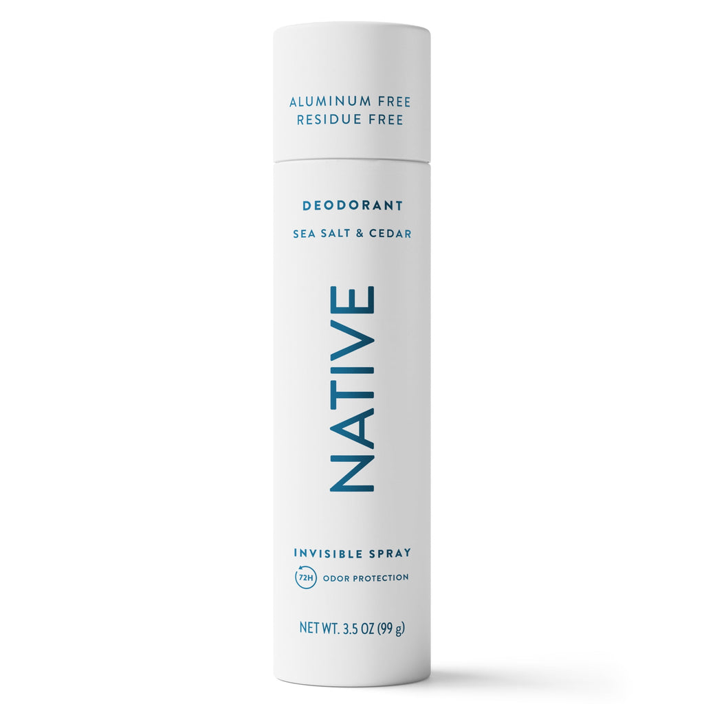 Aluminum Free Deodorant Spray For Men, 72 Hour Deodorant Spray, Sea Salt &amp; Cedar, 3.5oz