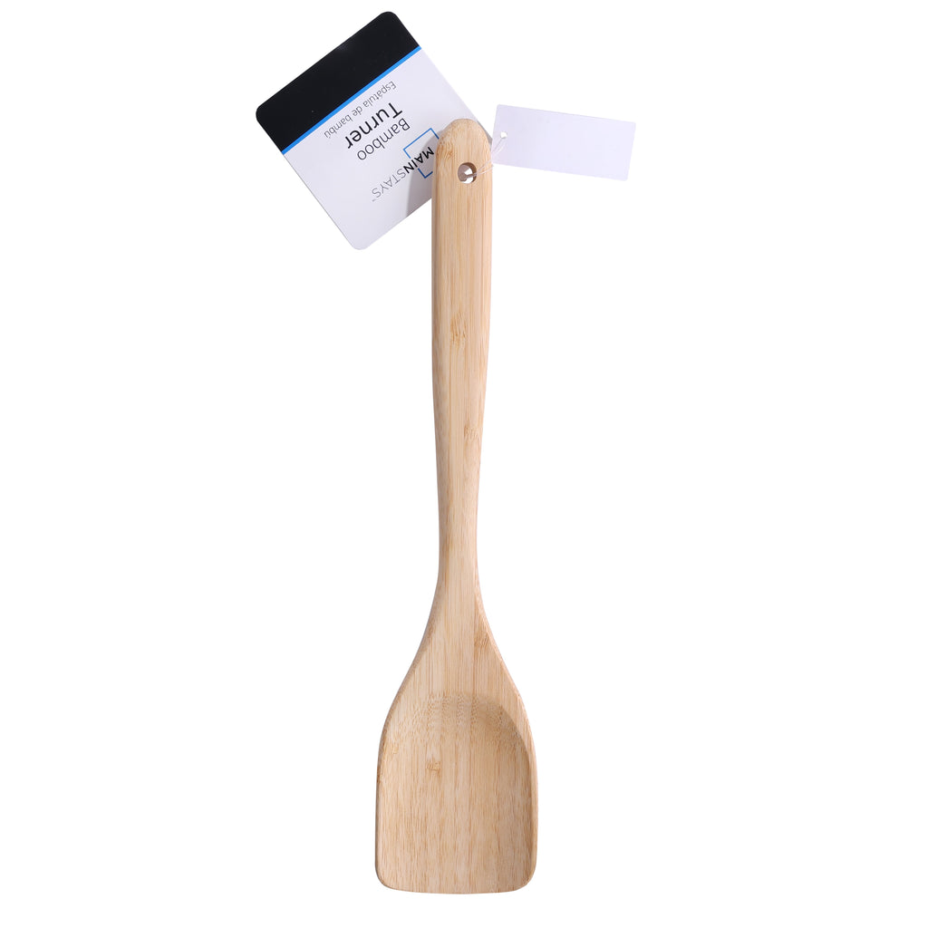 Bamboo Turner, Crafted from Bamboo, Cooking and Kitchen, 12.99 x 2.67 x 0.59 inch.