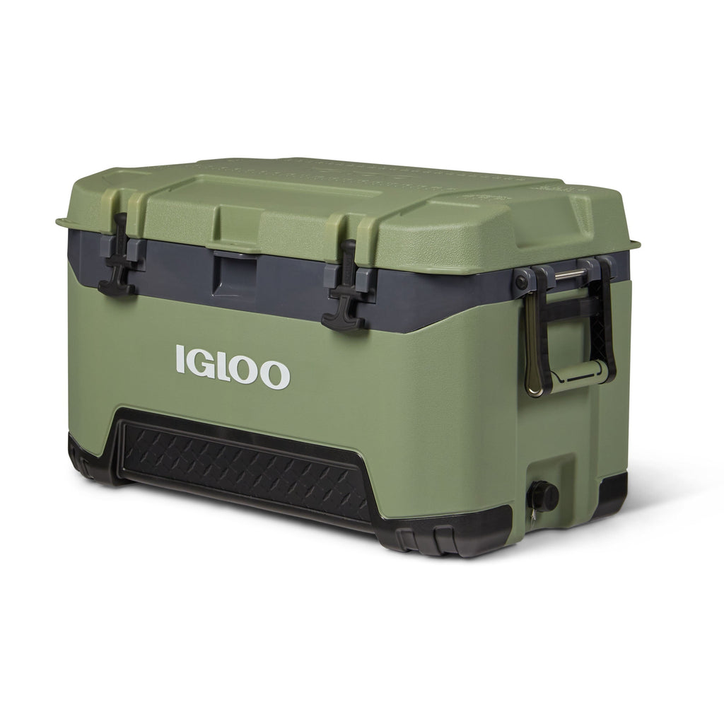 72 QT BMX Ice Chest Cooler with Cool Riser Technology, Oil Green