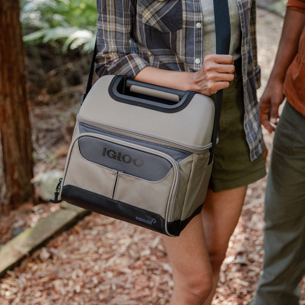 Igloo 22 Can Capacity Trek Gripper Soft Sided Cooler, Sandstone Tan