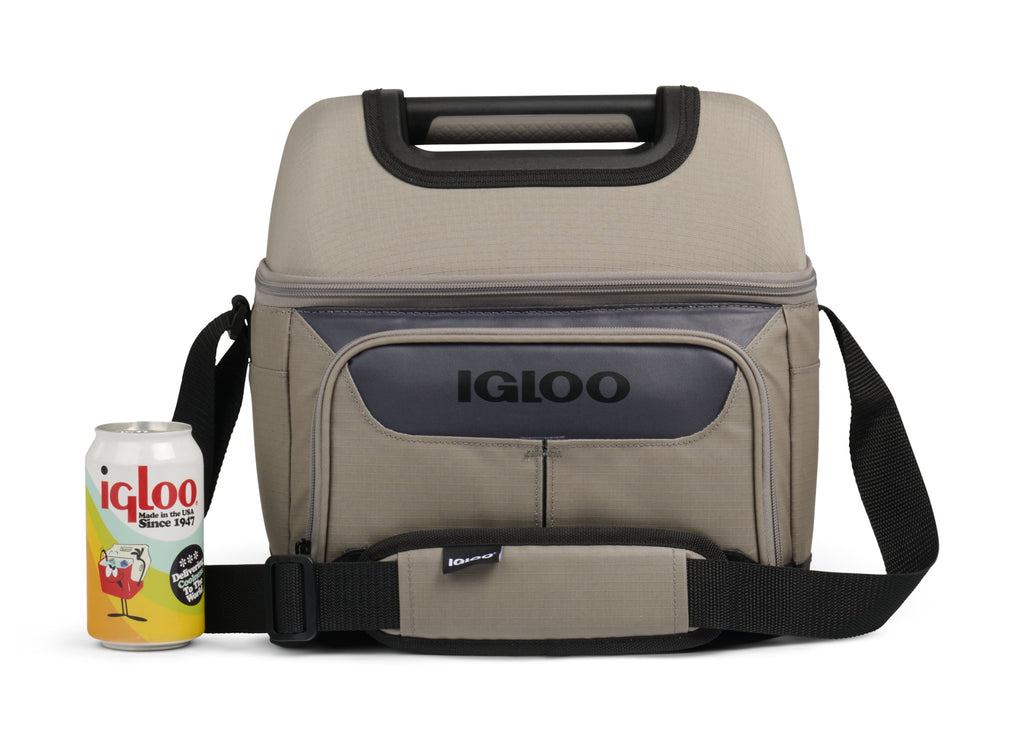 Igloo 22 Can Capacity Trek Gripper Soft Sided Cooler, Sandstone Tan