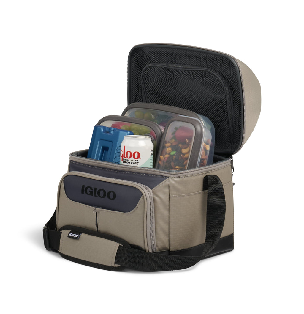 Igloo 22 Can Capacity Trek Gripper Soft Sided Cooler, Sandstone Tan
