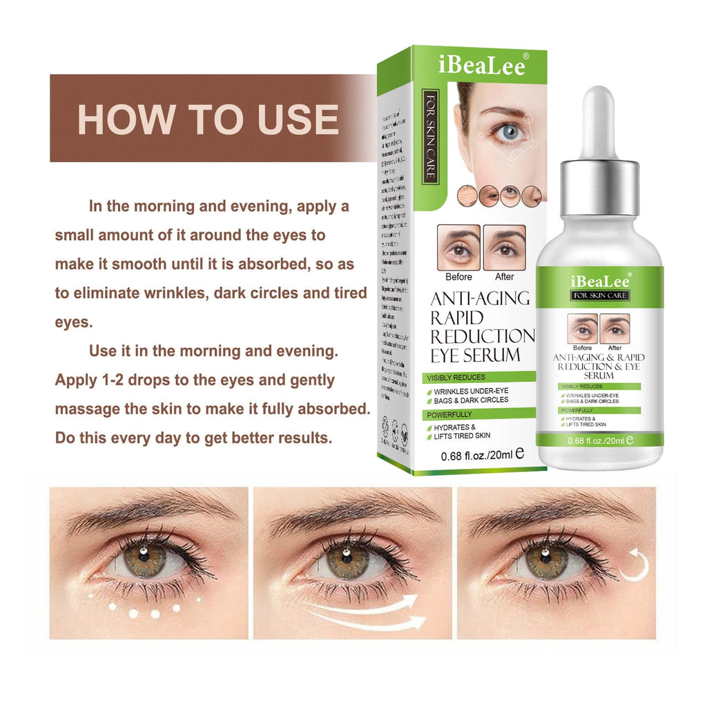 Firming Serum,Aging Eye Serums For Women &amp; Men - Reduces Puffiness, Dark Circles, Under Eye Bags, Wrinkles And Fine Lines Around The Eyes20ML Essence Personal Care Clearance A