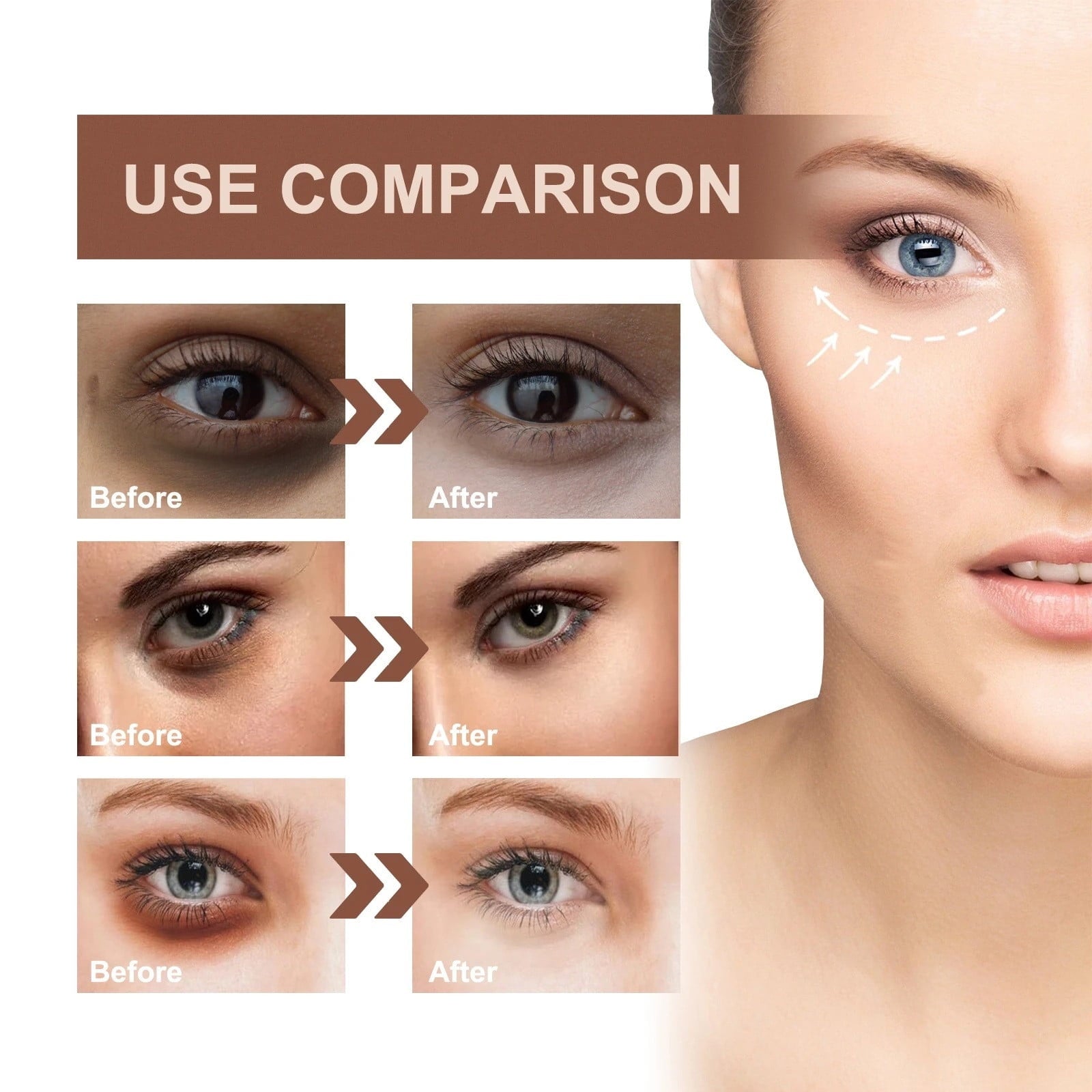 Firming Serum,Aging Eye Serums For Women &amp; Men - Reduces Puffiness, Dark Circles, Under Eye Bags, Wrinkles And Fine Lines Around The Eyes20ML Essence Personal Care Clearance A
