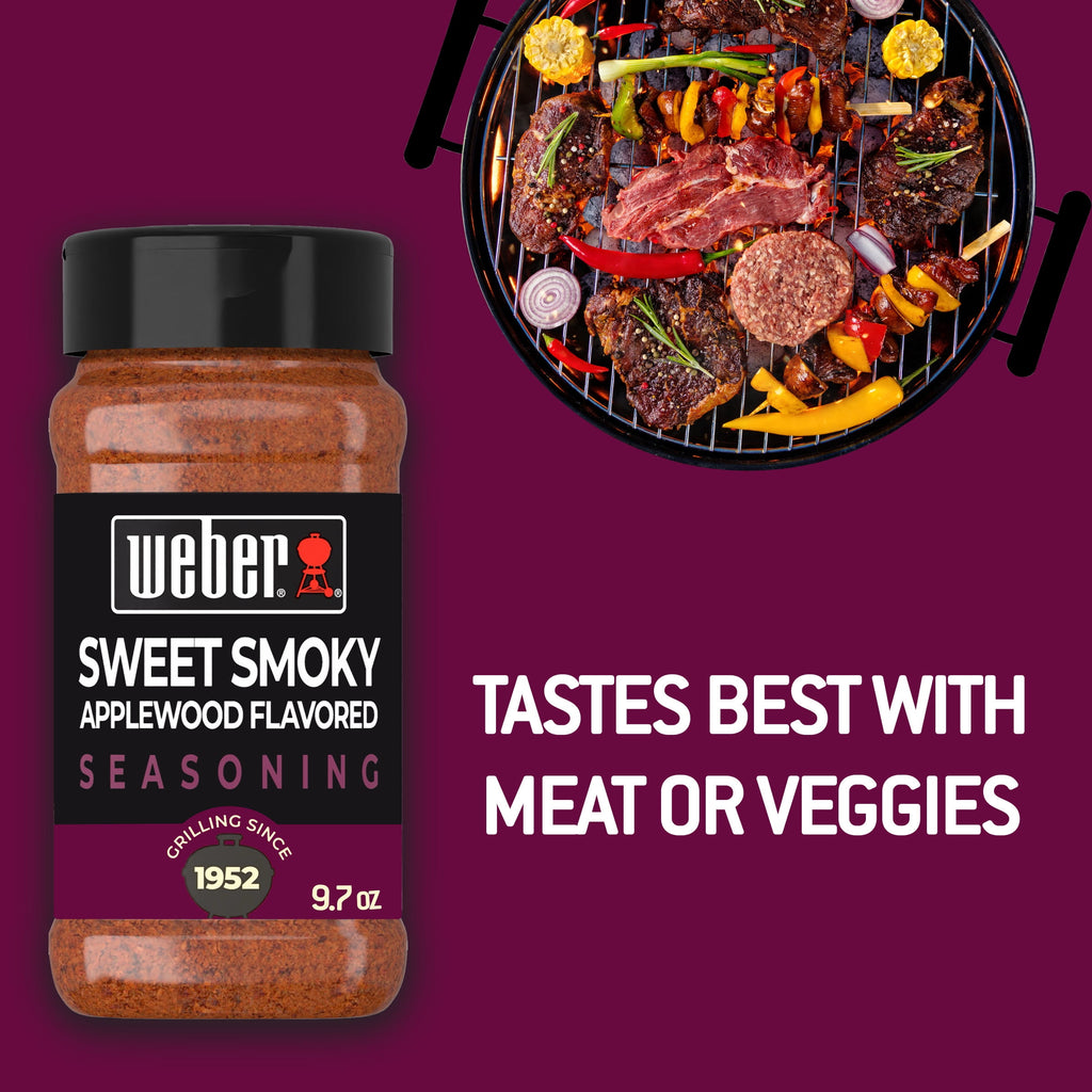 Sweet Smoky Applewood Flavored Seasoning, Applewood Seasoning Blend, 9.7 oz Bottle
