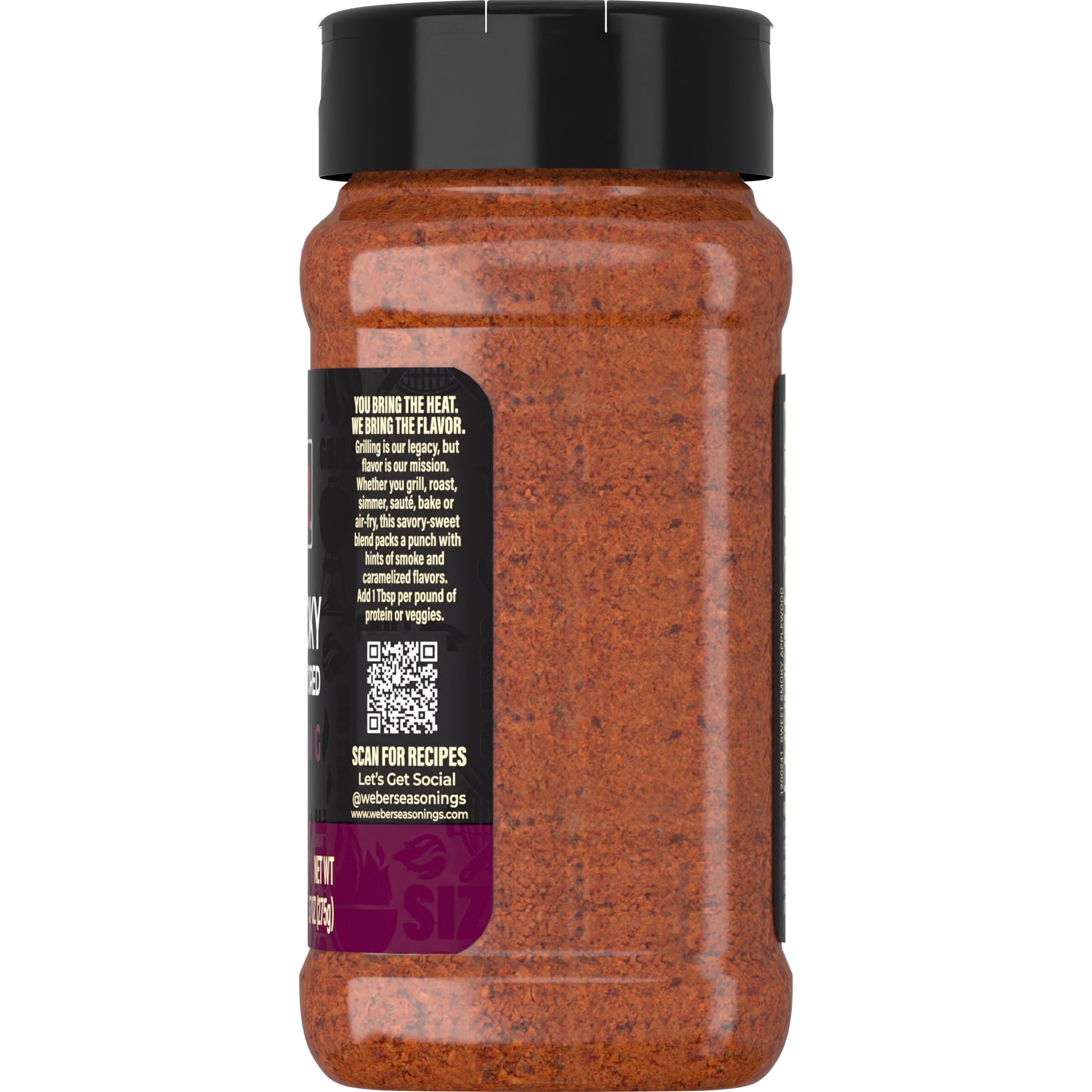 Sweet Smoky Applewood Flavored Seasoning, Applewood Seasoning Blend, 9.7 oz Bottle