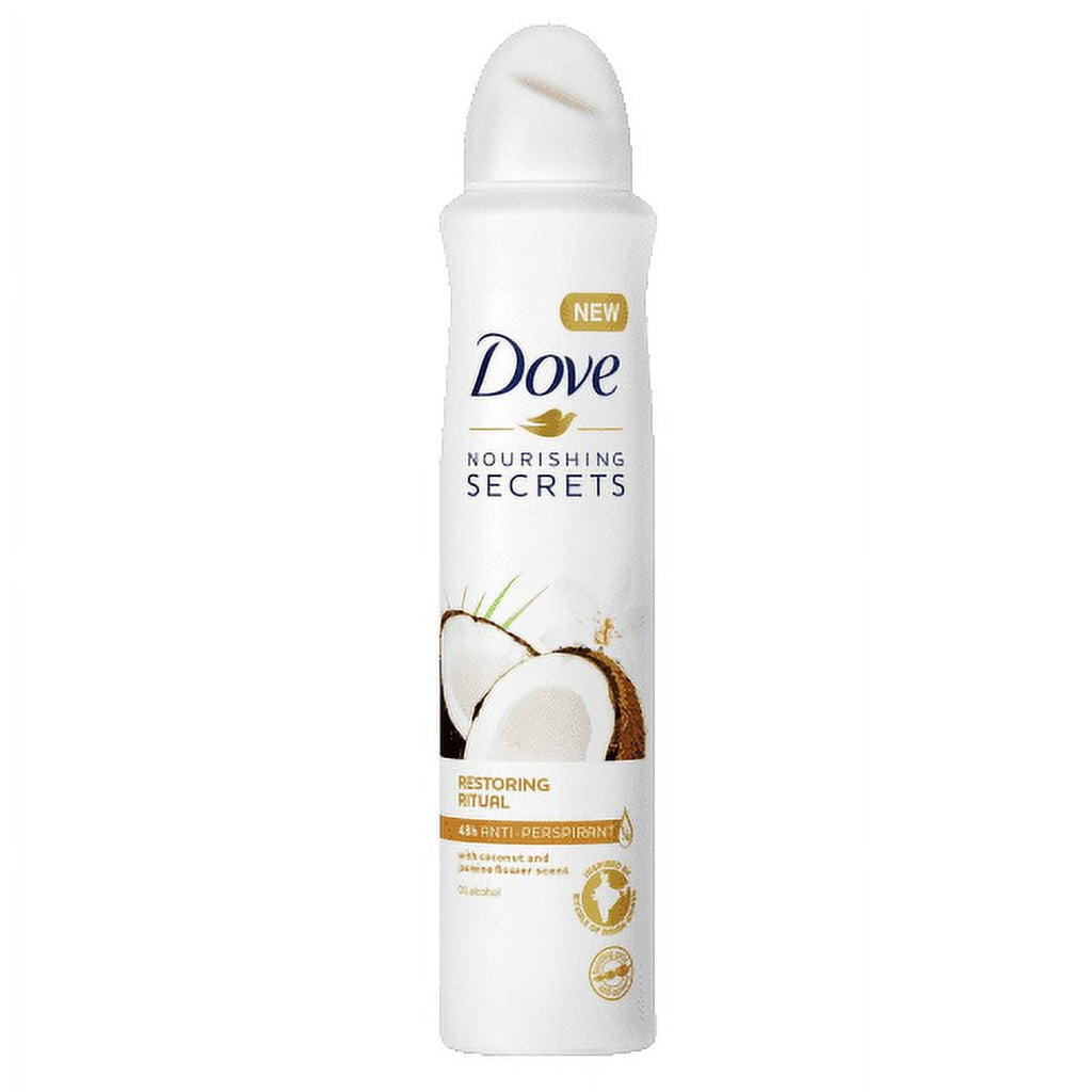 Nourishing Secrets Coconut Jasmine Antiperspirant 48HR Deo Spray, 250ML 8.45 oz