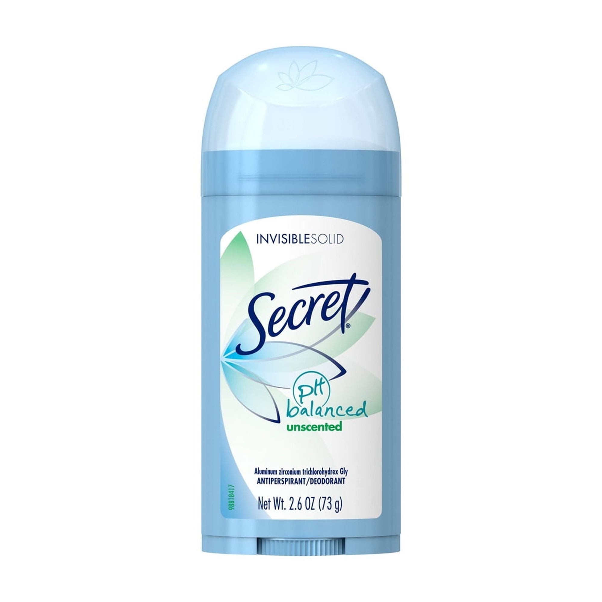 Invisible Solid Antiperspirant Deodorant, Unscented - 2.6 oz - 2 Packs