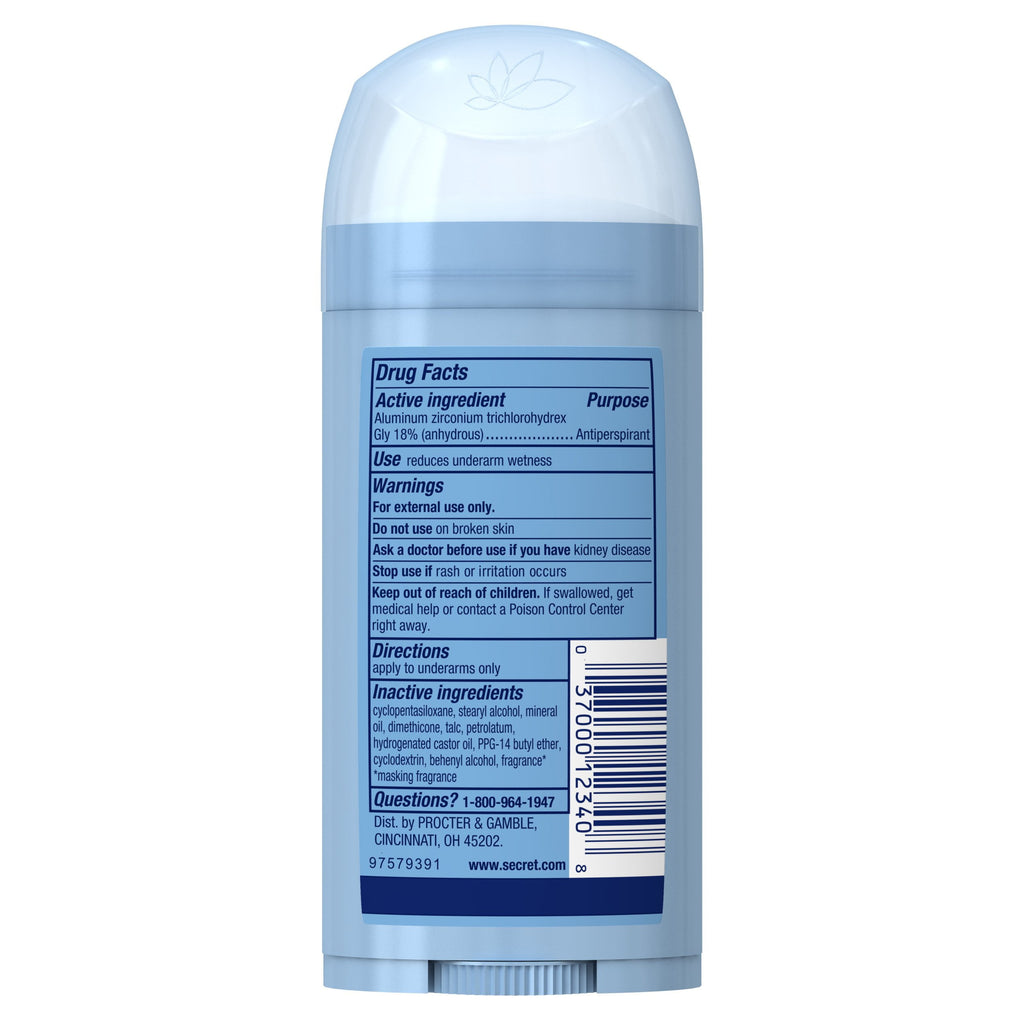 Invisible Solid Antiperspirant Deodorant, Unscented - 2.6 oz - 2 Packs