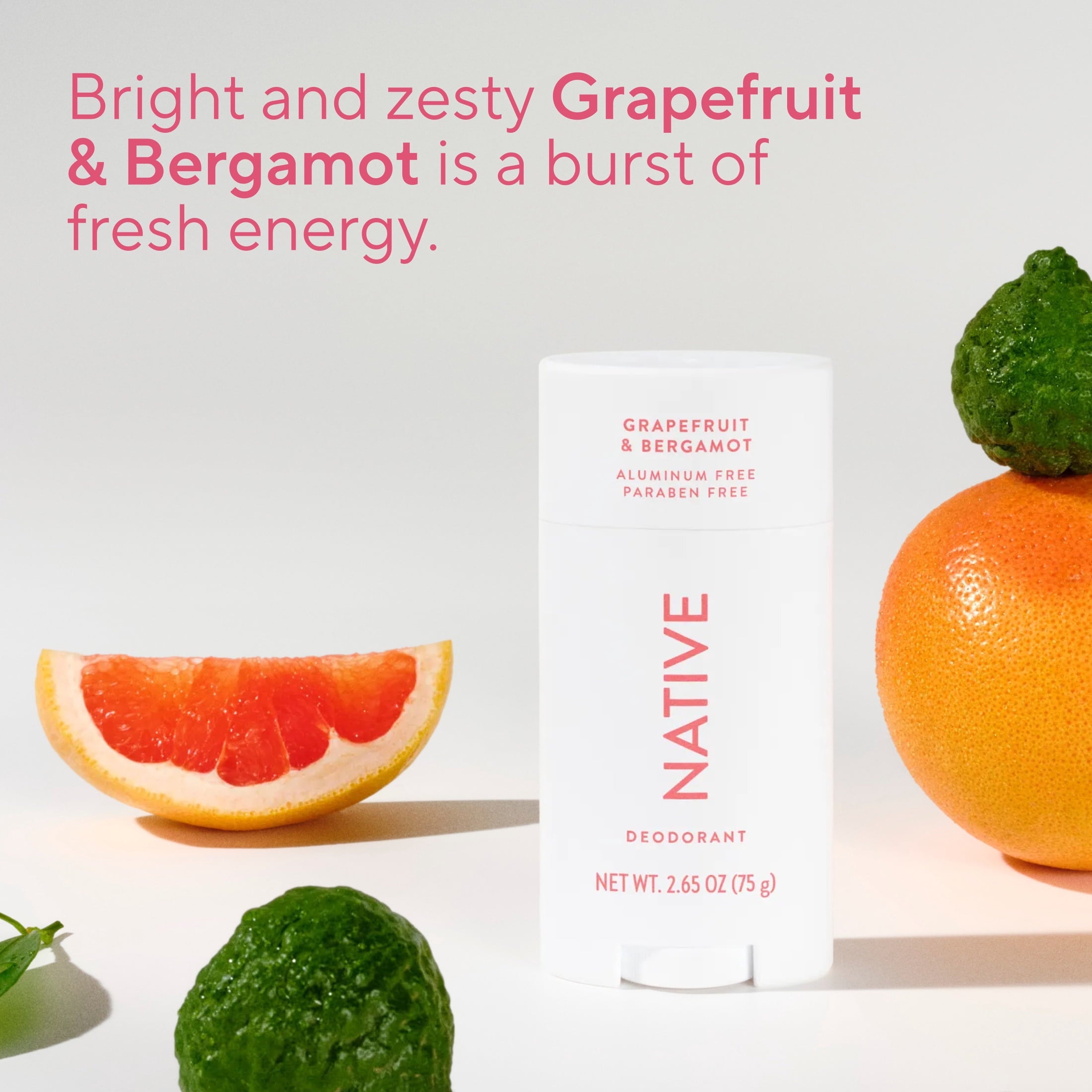 Deodorant Grapefruit &amp; Bergamot, 2.65oz
