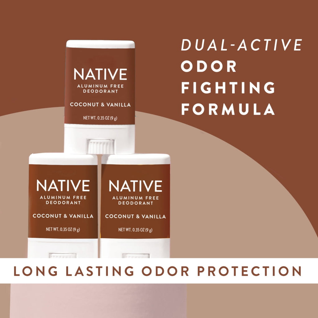 Deodorant, Aluminum Free, Coconut &amp; Vanilla, for Women and Men, Travel Size 0.35 oz