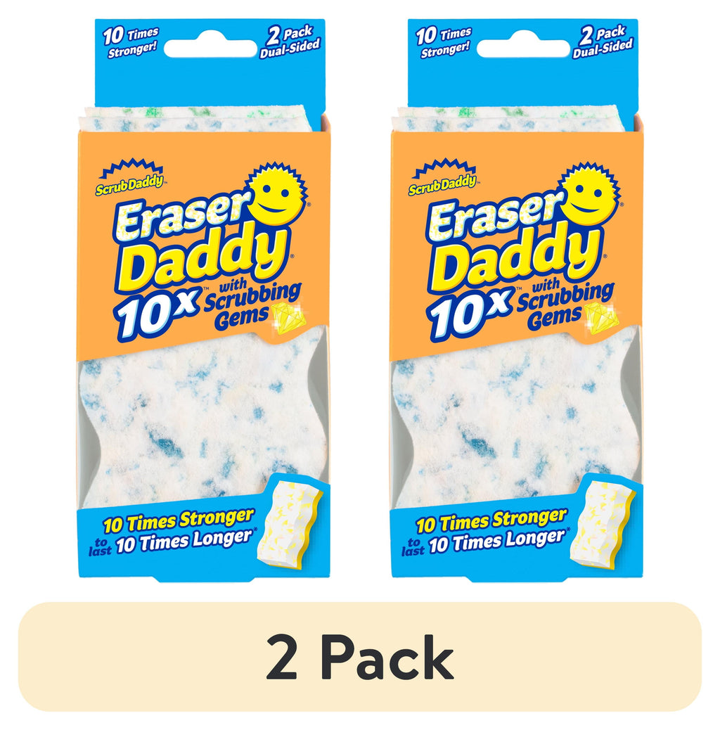 (2 pack) Eraser Daddy 10x Dual Sided Cleaning Pads, 2 Count