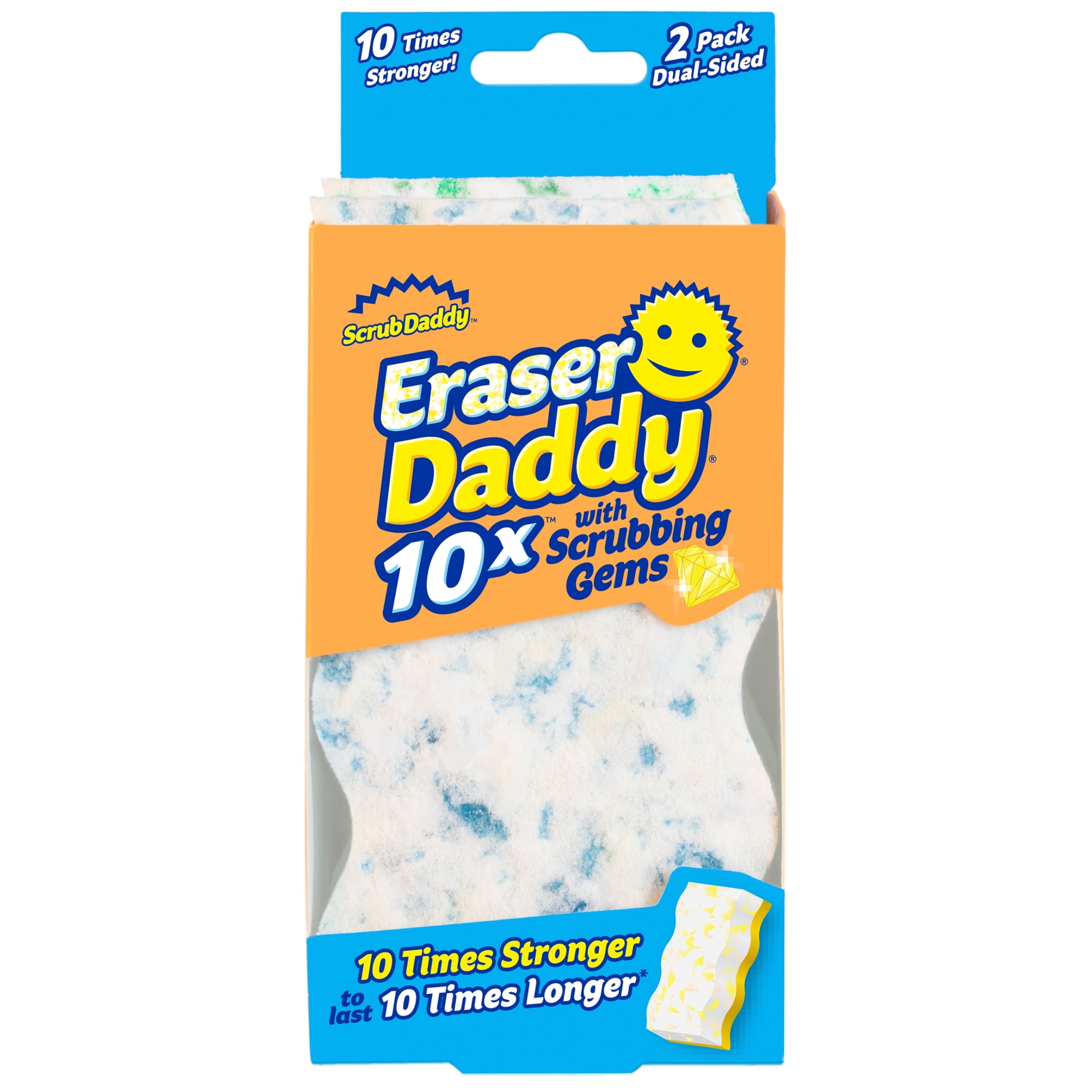 (2 pack) Eraser Daddy 10x Dual Sided Cleaning Pads, 2 Count