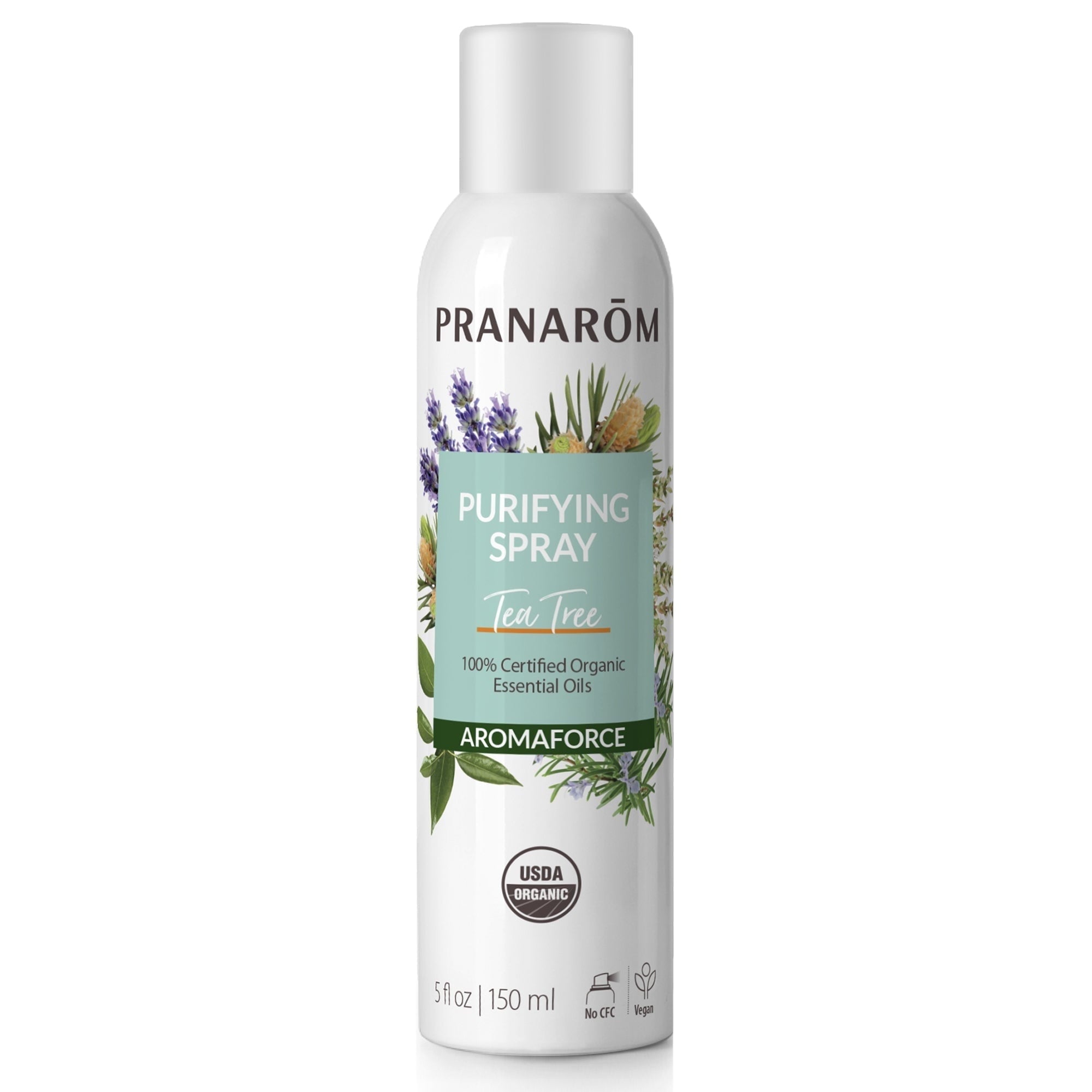 Aromaforce Air Purifying Spray With Organic Essential Oils, Deodorizers For Home, Essential Oil Infused With Plant Essences, Fresh Citrus Scent, Certified Organic, 150ml