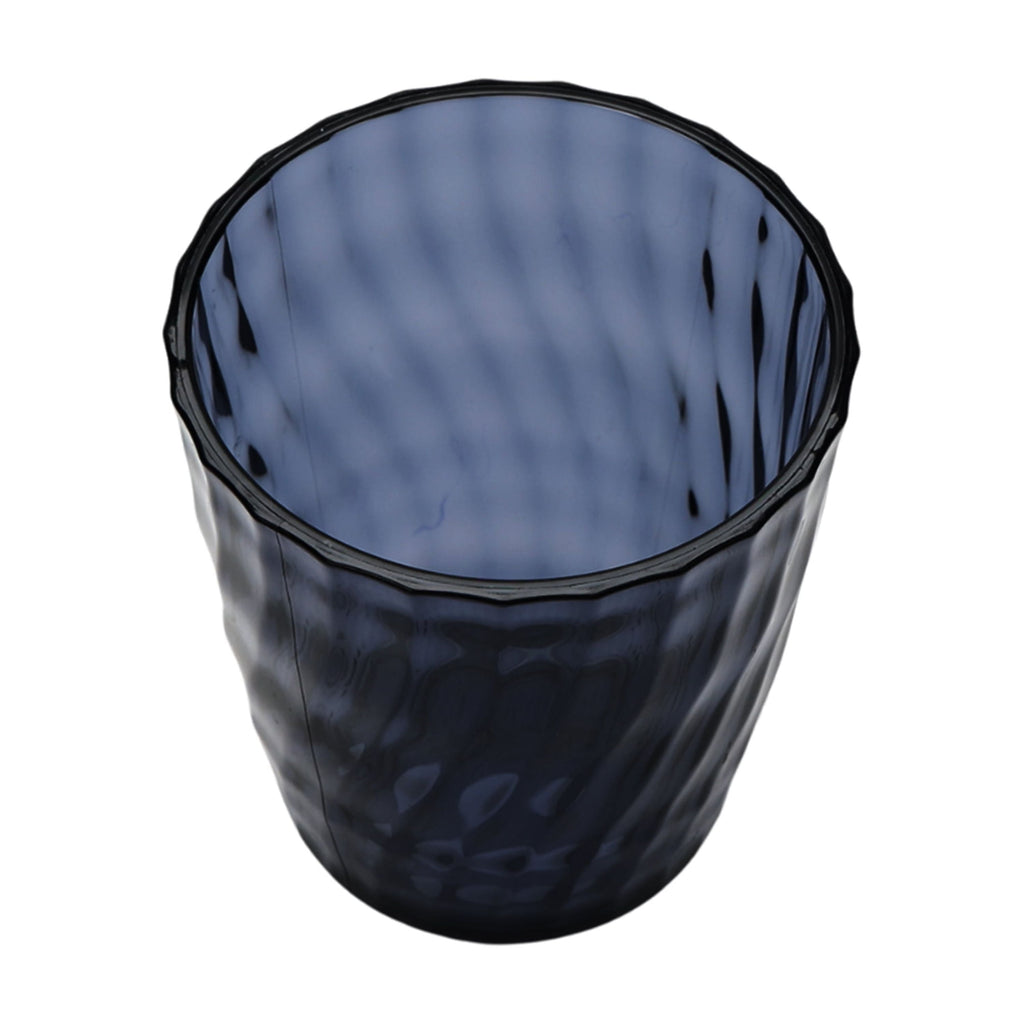 14-Ounce Acrylic Short Embossed Swirl Texture Tumbler, Blue