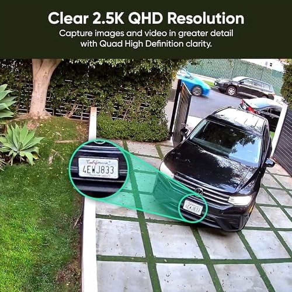 Cam v4 2K HD Wi-Fi Smart Home Security Camera Indoor/Outdoor Pet/Baby Monitor Motion Activated