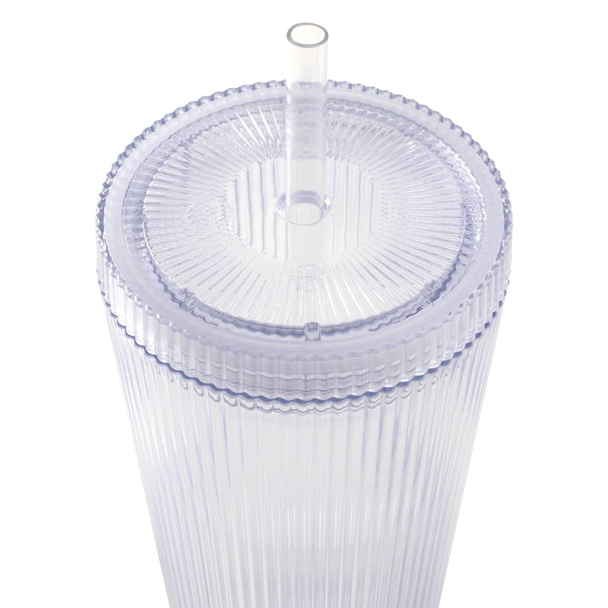 Double-Wall 18oz Iced Coffee Tumbler with Straw