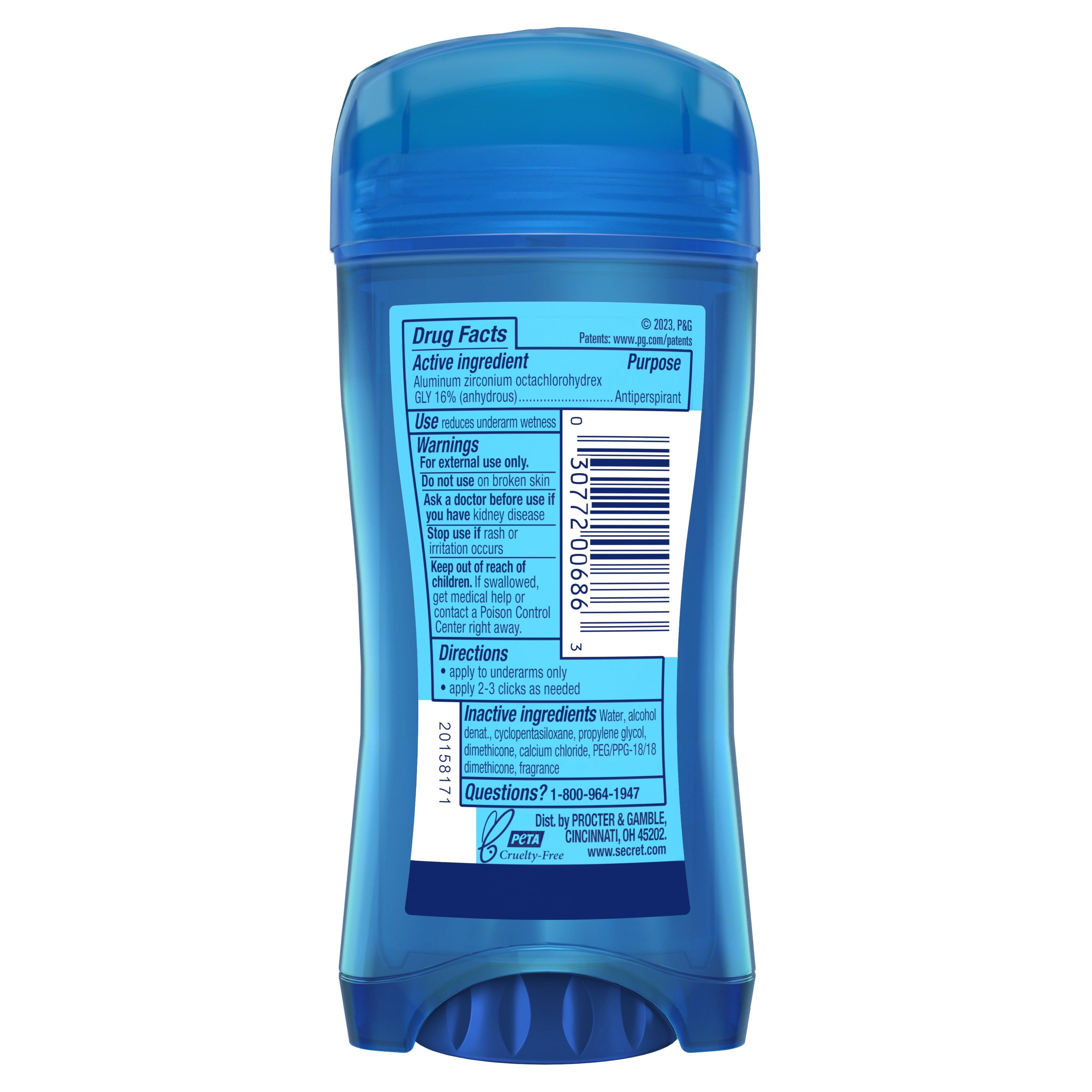 Outlast Clear Gel Antiperspirant Deodorant, Shower Fresh Scent, 2.6 oz