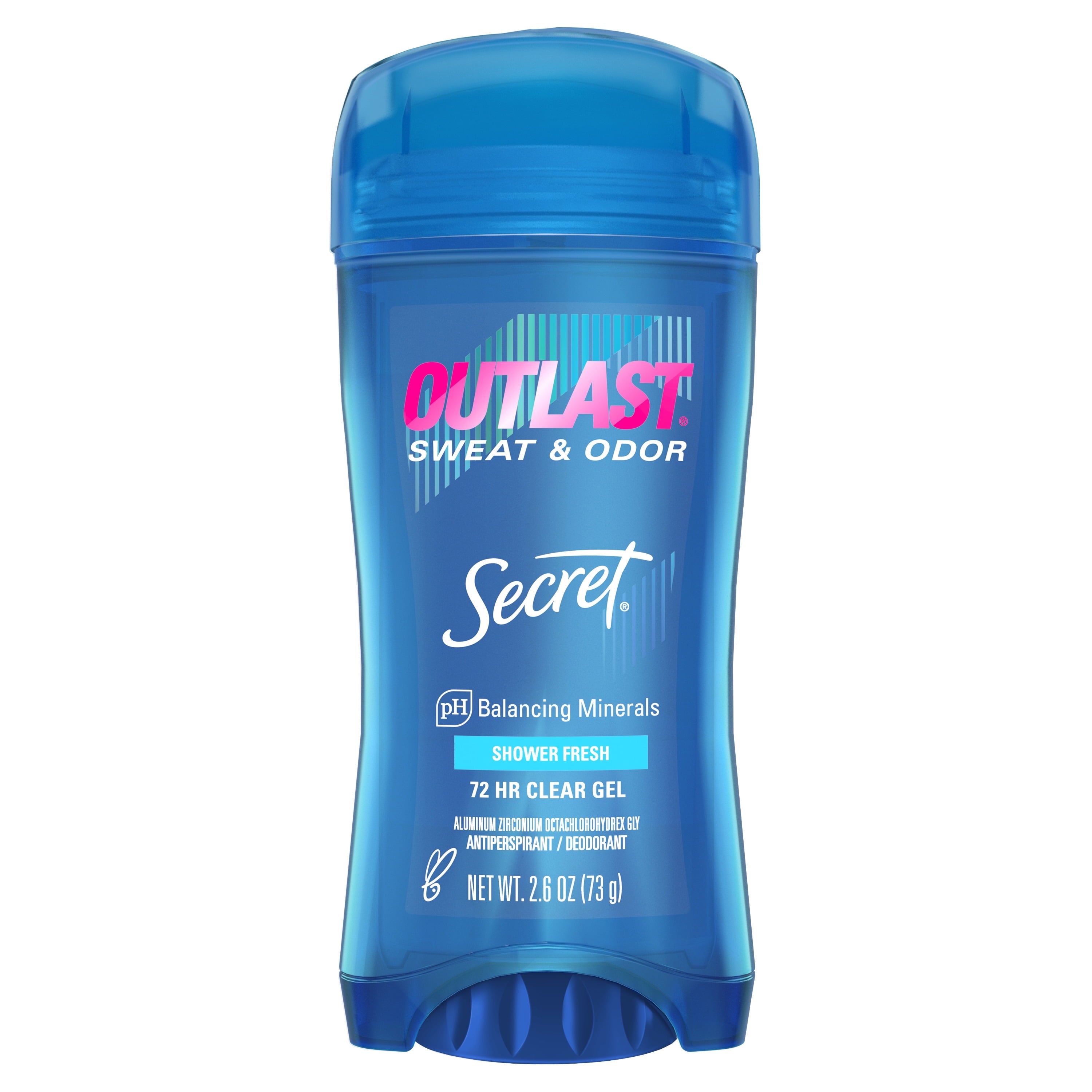 Outlast Clear Gel Antiperspirant Deodorant, Shower Fresh Scent, 2.6 oz