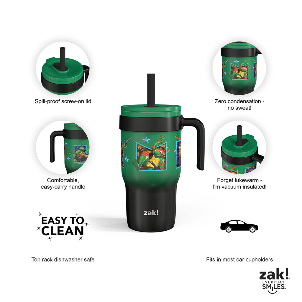18oz Stitch Kids Straw Handle Tumbler