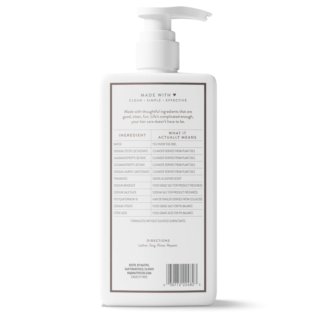 Santal &amp; Leather Shampoo 16.5 fl oz