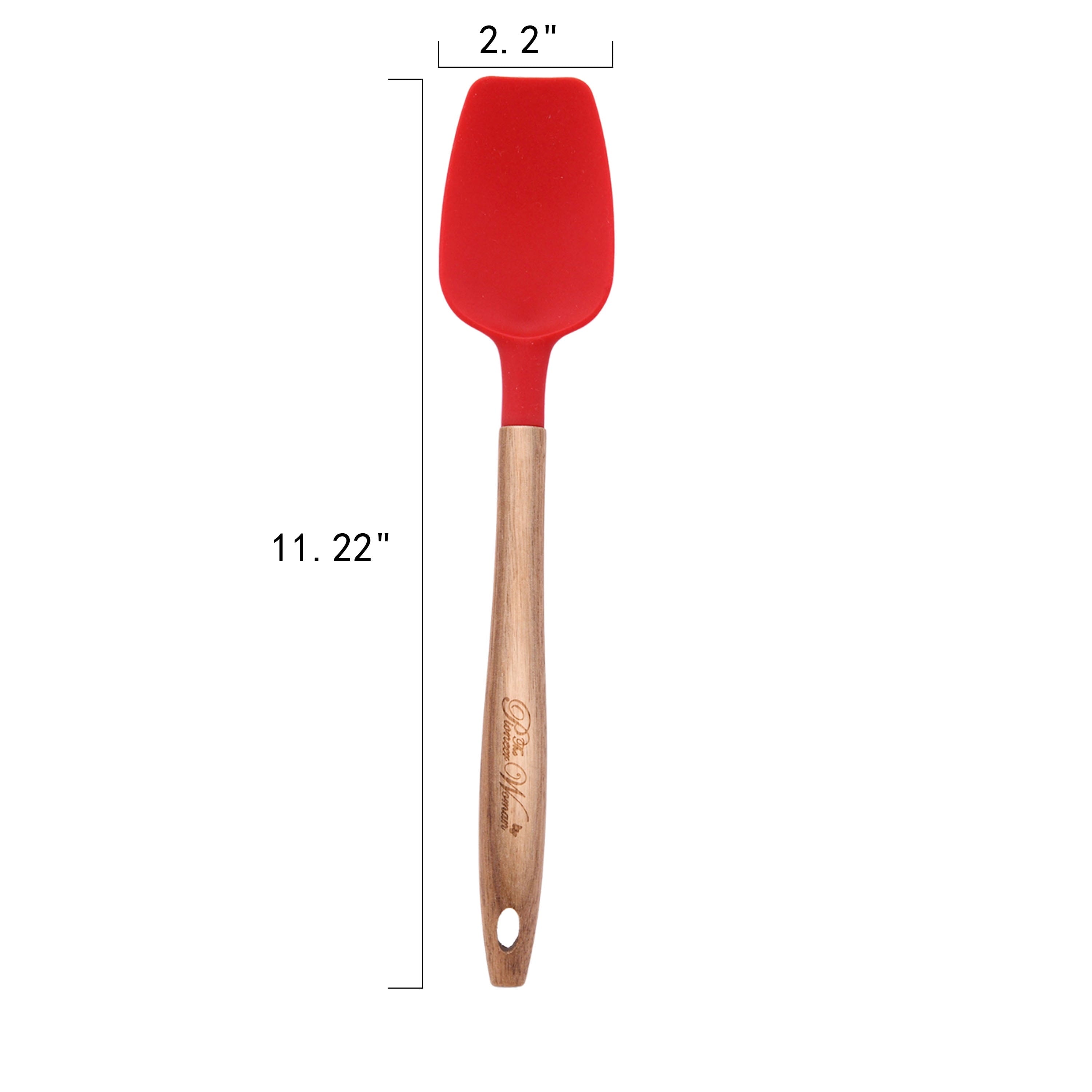 10-Piece Silicone and Acacia Wood Handle Cooking Utensils Set, Blue