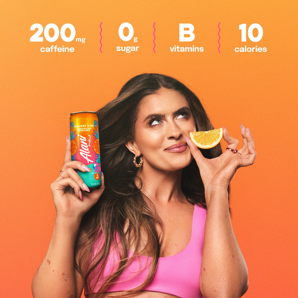 Sugar Free Energy Drink, Orange Kiss, 12 fl oz, 24 Pack, Cans, 200mg Caffeine