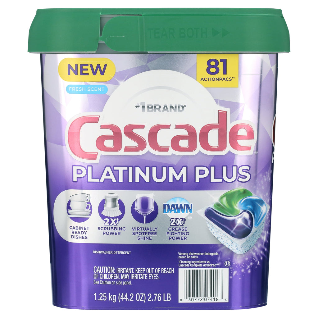 Platinum Plus ActionPacs Dishwasher Detergent Pods Fresh Scent (81 Ct)