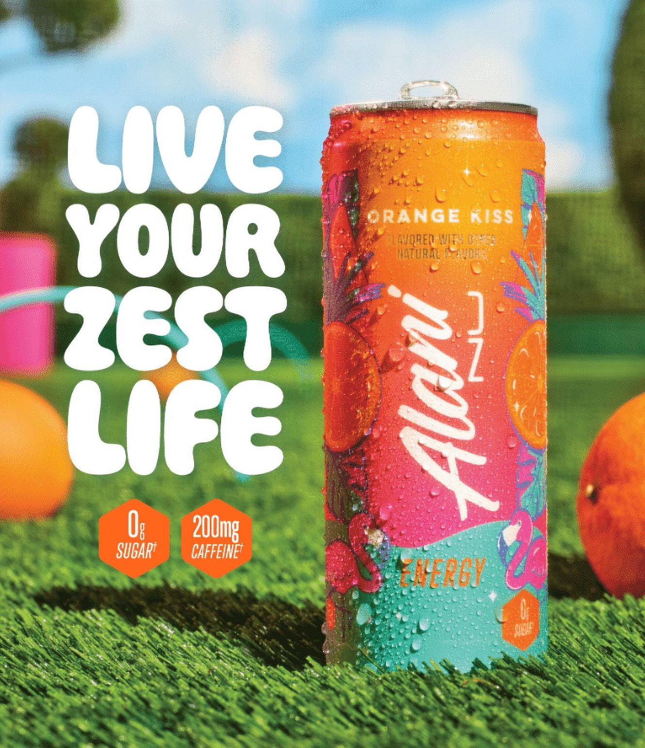 Energy Drink, NEW Orange Kiss, 12 fl oz (Single Can)