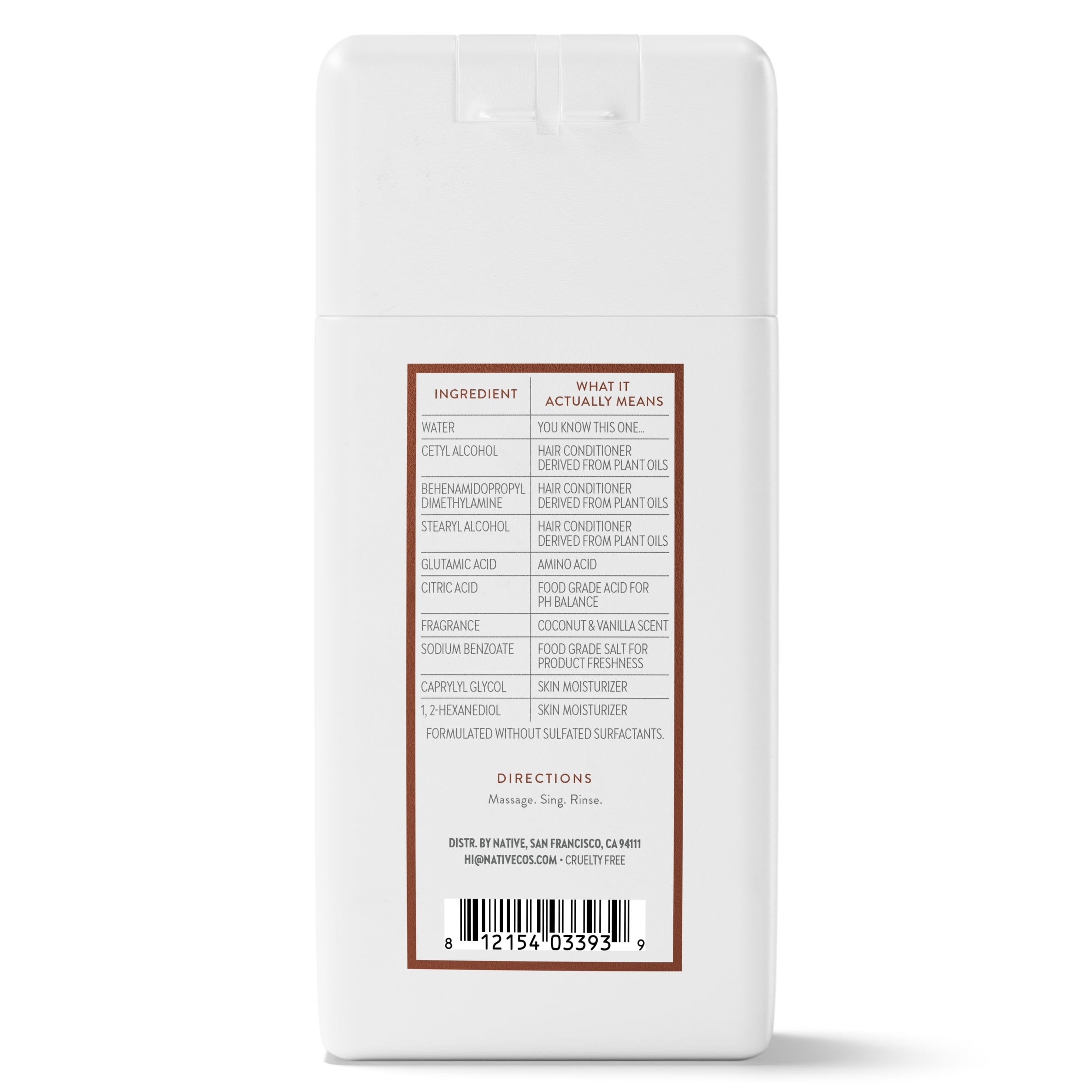 Moisturizing Conditioner Mini Coconut and Vanilla 3 fl oz