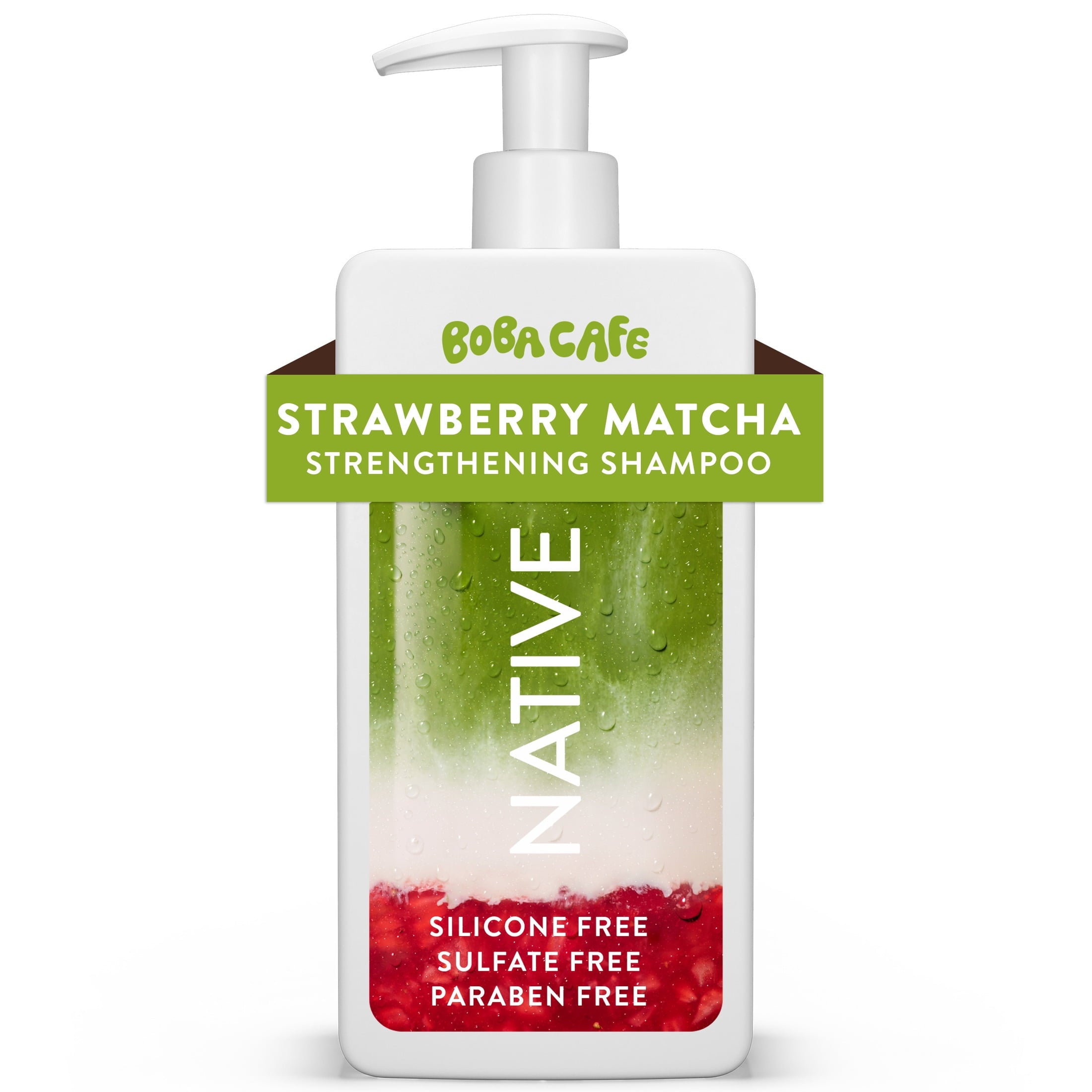 Limited Edition Strawberry Matcha Boba Shampoo and Conditioner Regimen