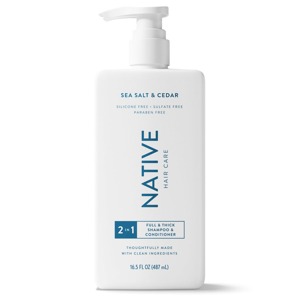 Full and Thick 2-in-1 Mens Shampoo and Conditioner Sea Salt and Cedar 16.5 fl oz