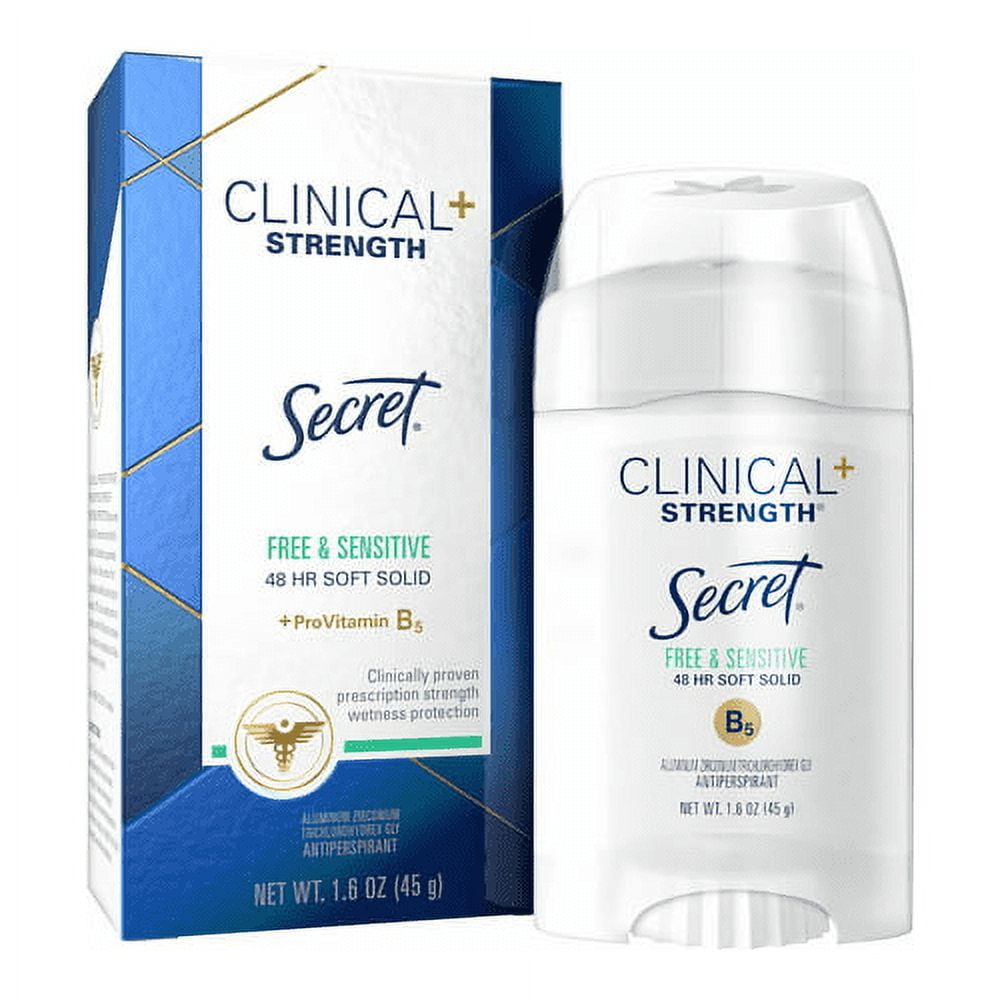 Clinical Strength Invisible Solid Sensitive Antiperspirant &amp; Deodorant, Unscented 1.60 oz (Pack of 4)