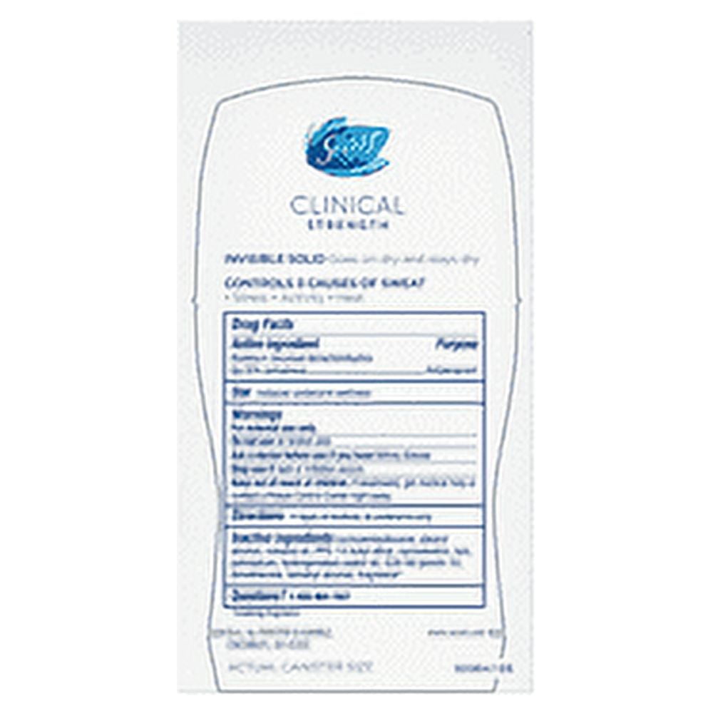 Clinical Strength Invisible Solid Sensitive Antiperspirant &amp; Deodorant, Unscented 1.60 oz (Pack of 4)