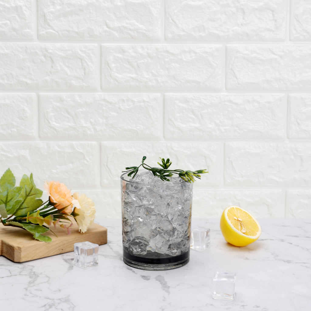 (2 pack) Better Homes &amp; Gardens 14-Ounce Tritan Short Hammered Tumbler, Smoke