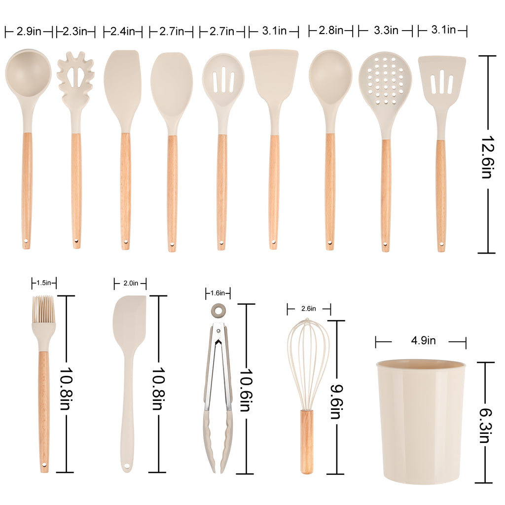 14pcs Cooking Utensil Set with Caddy