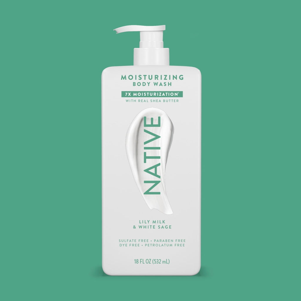 Lily Milk &amp; White Sage Moisturizing Body Wash 18oz