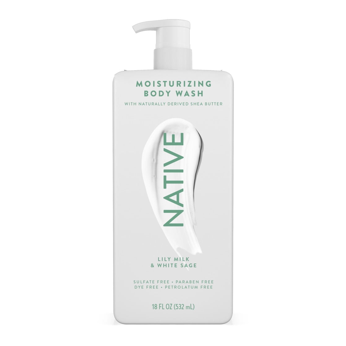 Lily Milk &amp; White Sage Moisturizing Body Wash 18oz